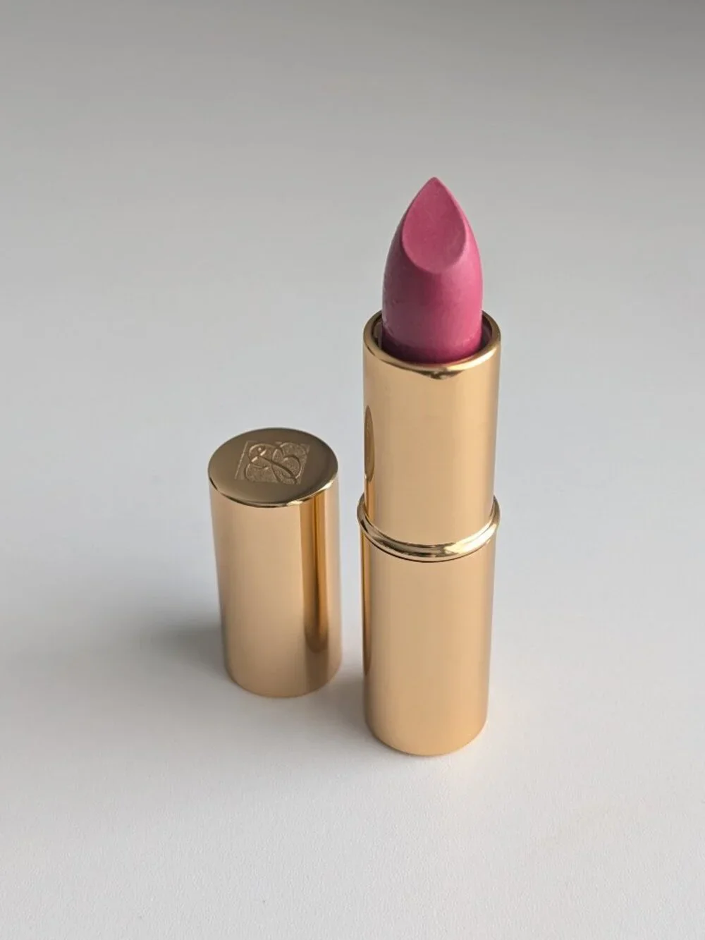 Estee Lauder Pure Color Long Lasting 116 CANDY Lipstick Gold Tube Full Size New